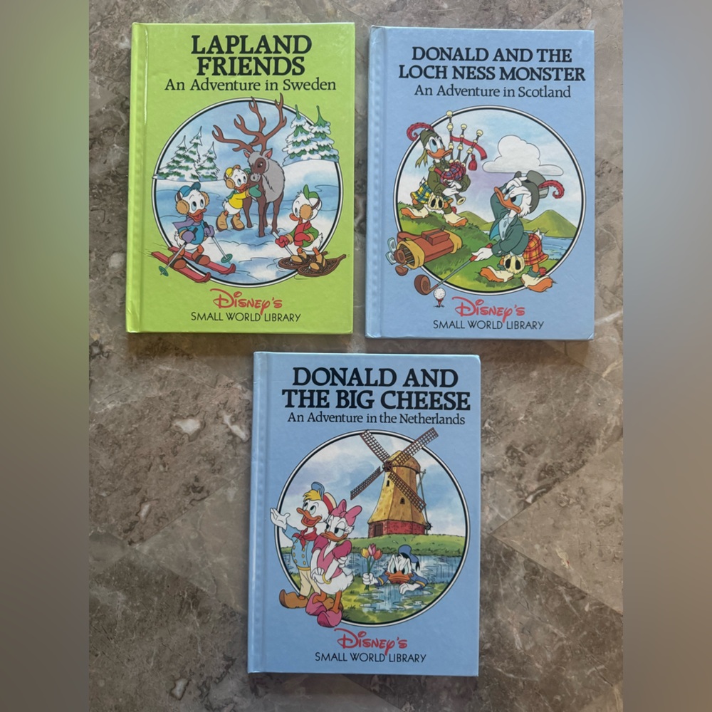 Disney set of 3 Small World titles, no Copyright but similar show 1981